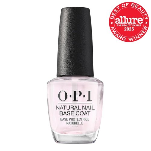 OPI Nail Lacquer Base Coat - Clear Nail Polish That Protects Nails & Prevents Discoloration