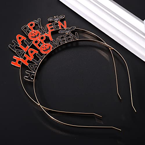 HEIDKRUEGER 2 Pieces Halloween Headbands for Women Hair Hoop Accessories