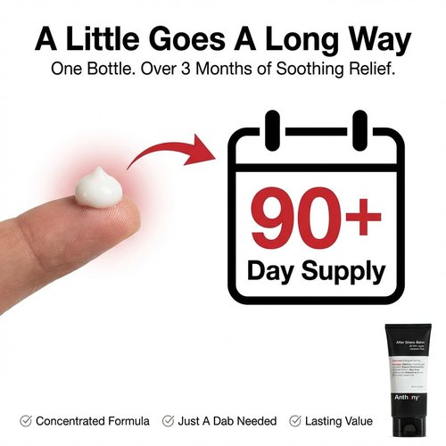 Anthony After Shave Balm - Cooling & Hydrating Lotion with Aloe Vera & Vitamins A, C, E | 3 fl oz