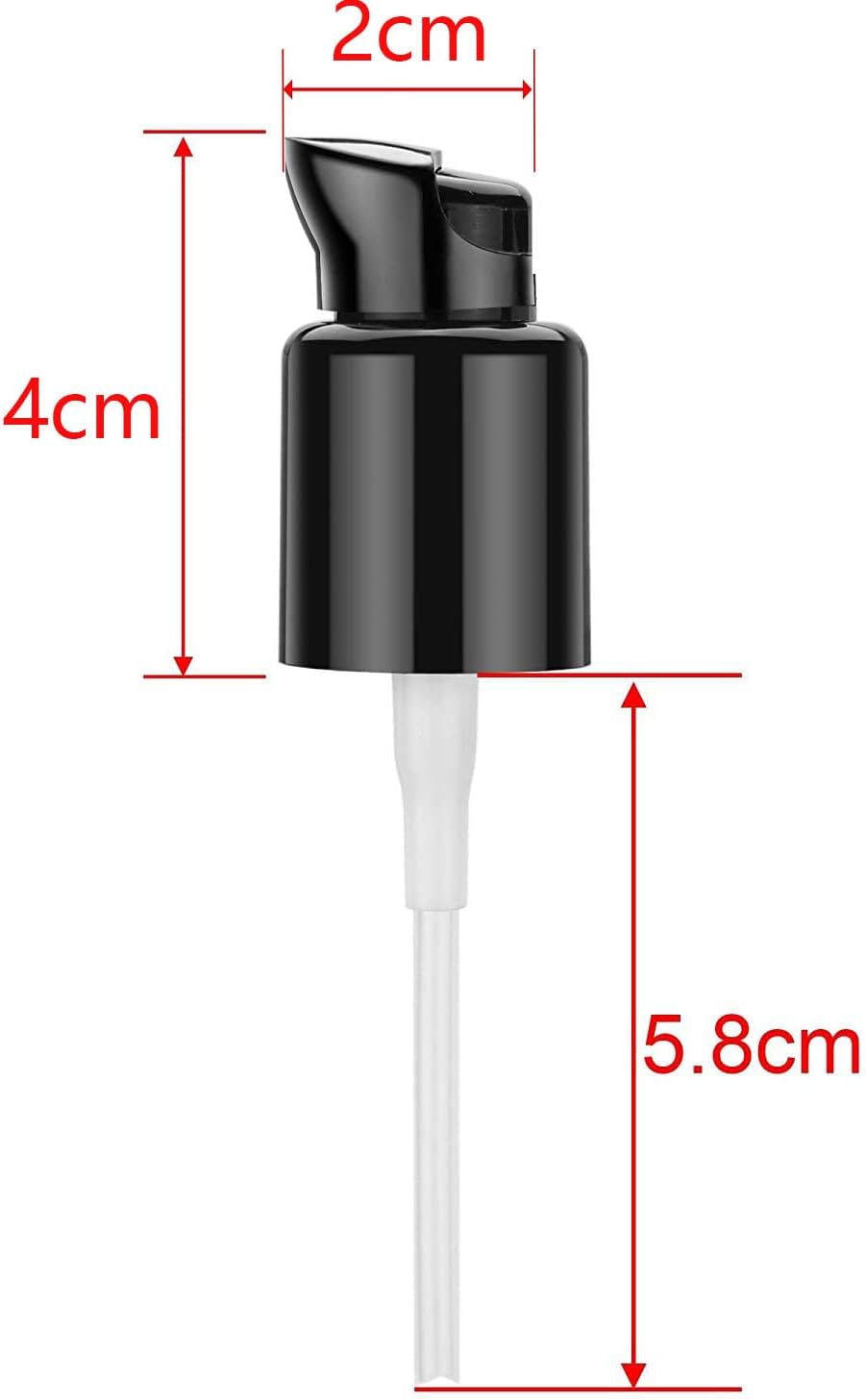 Skiennix Foundation Pump - Black Plastic Replacement Tool for MAC Double Wear Bottles | Perfect for Liquid Makeup