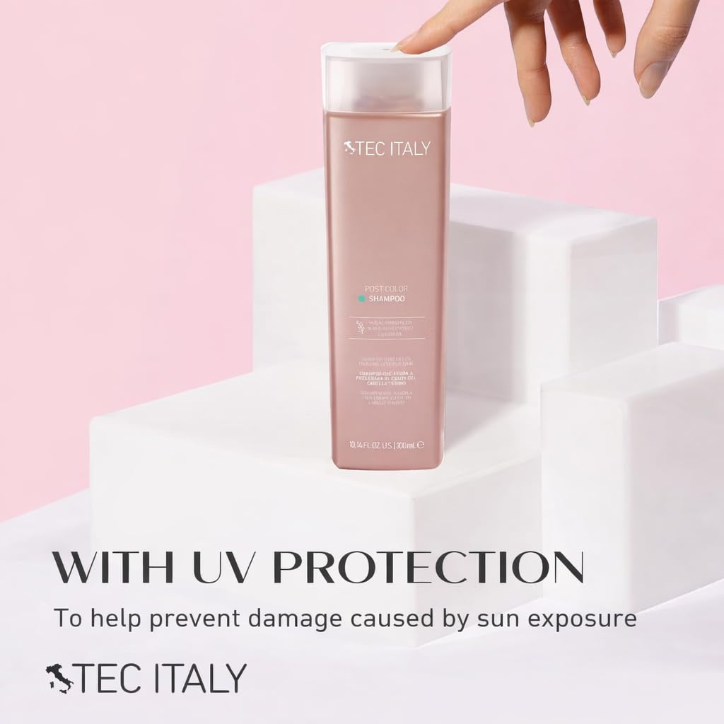 Tec Italy Post Color Hydrating Shampoo - Protects Color & Maintains Shine | 10.14 fl oz (300 ml)