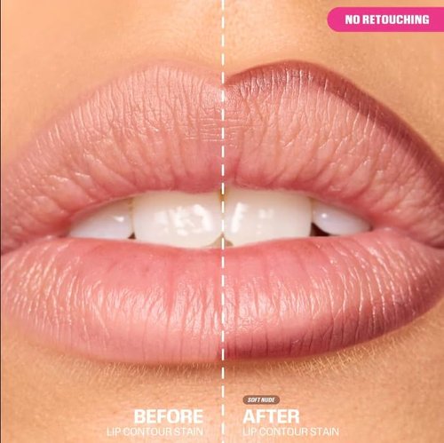 Huda Lip Contour Stain Lip Tint - Soft Nude (.03 Fl Oz)