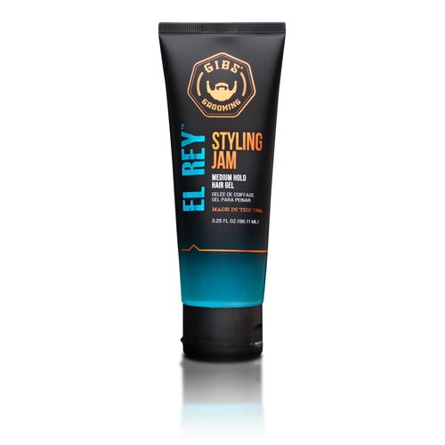 GIBS Grooming El Rey Hair Gel - Medium Hold Styling Jam for Men | Perfect for All Hair Types
