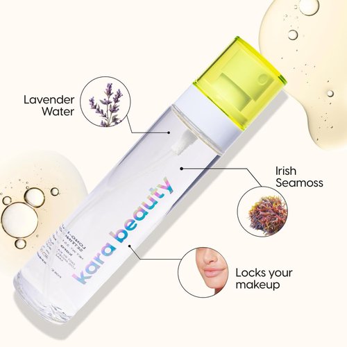 Kara Beauty Essentials Setting Spray - Long Lasting Hydrating Primer | Infused with Lavender & Sea Moss