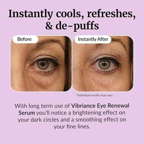 Vibriance Eye Renewal Serum - Dark Circles and Puffiness Treatment - Caffeine Formula for Reducing Bags