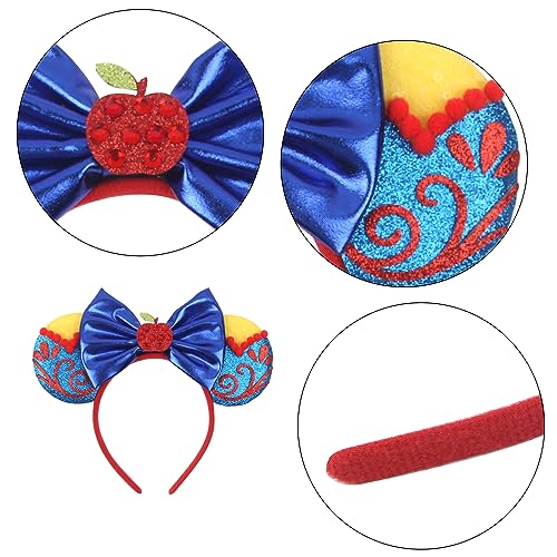 zhezesmila Toy Story Mic Ears Headband Toy Inspired Mouse Ears Scrunchies for Women Hair Accessories Cosplay Party Decorations