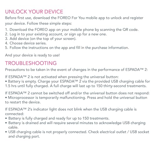 Foreo ESPADA 2 LED Light Device - Blemish Treatment Skincare Device - Medical-grade Silicone - Scar Treatment for Face - Pimple & Blemish Removal - FDA cleared - Cobalt Blue