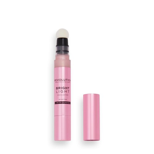 Revolution Beauty London Bright Light Liquid Highlighter - Buildable Luminous Glow, Vegan, Beam Pink, 0.10 fl oz