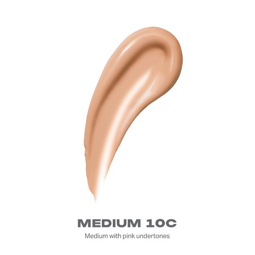 Morphe Lightform Dewy Foundation - Long-Wearing Hydration Makeup for Natural Radiance - Medium 10C (1.01 fl oz)