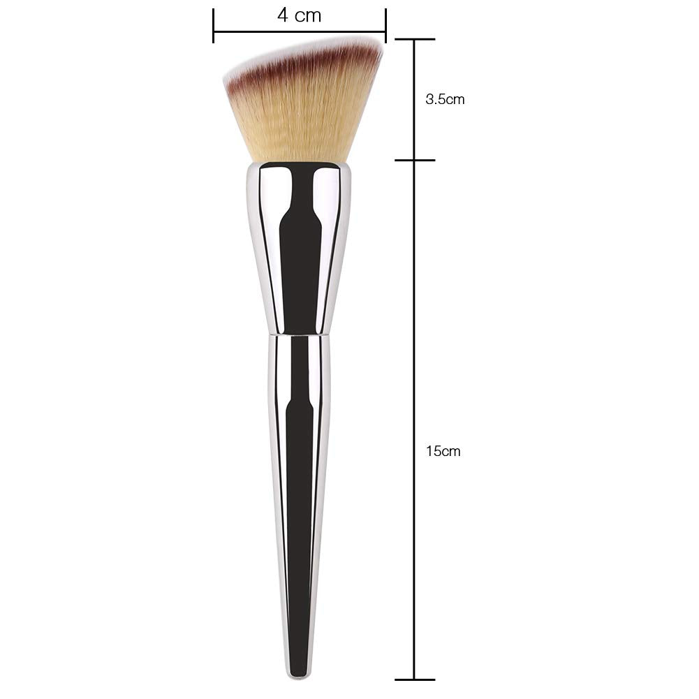 Foundation Brush,Daubigny Large Powder Brush Angled Top Premium Durable Kabuki Makeup Brush Perfect For Blending Liquid,Cream and Flawless Powder,Buffing, Blending,Concealer