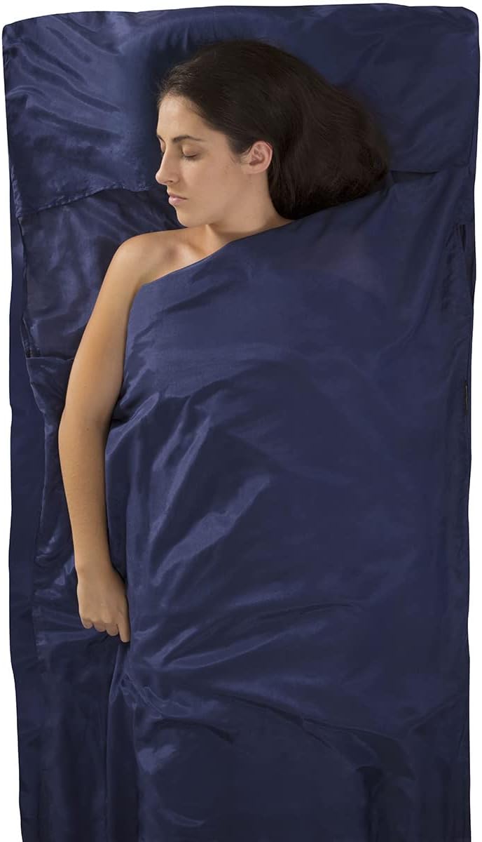 Sea to Summit Silk-Cotton Blend Travel Sleeping Bag Liner - Lightweight & Compact for Easy Packing
