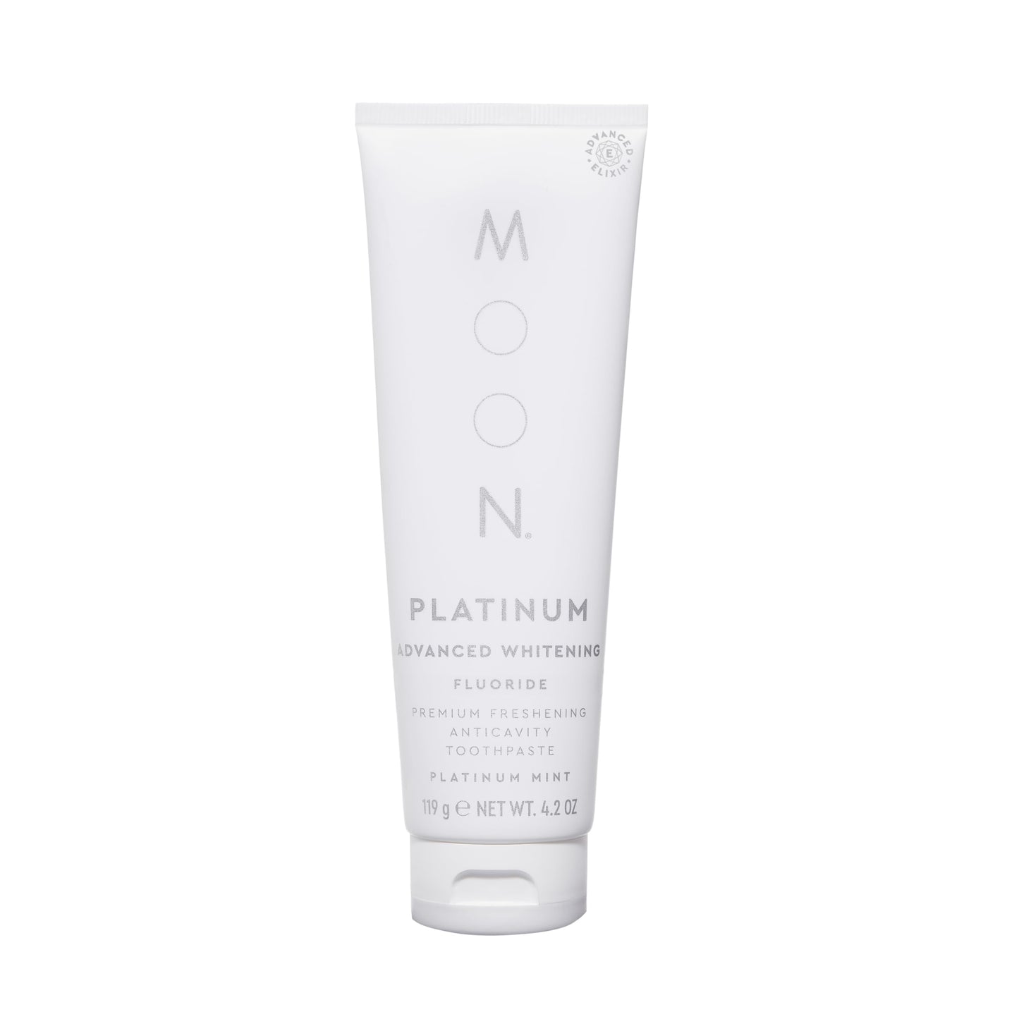 MOON Platinum Advanced Whitening Stain Removal Toothpaste, Fluoride, Cavity Protection, Fresh Mint Flavor for Fresh Breath, for Adults (Single)