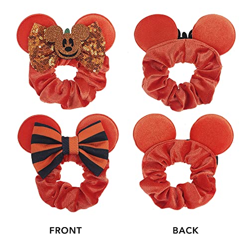 JIAHANG Halloween Velvet Mouse Ear Hair Scrunchies Pumpkin Spider Bow Ponytail Holders Festival Costume Hair Accessories for Women Girls (halloween set)