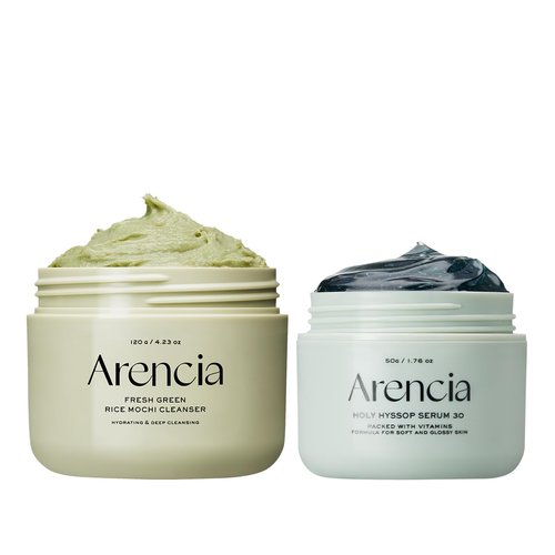 Arencia Skincare Set - Clear Glow & Hydration Duo for Dark Spot Fading & Pore Cleansing