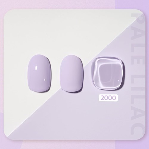 GAOY Pastel Purple Gel Nail Polish, 16ml Soak Off Gel Polish, UV Light Cure for Nail Art DIY Manicure at Home, 2000 Pale Lilac
