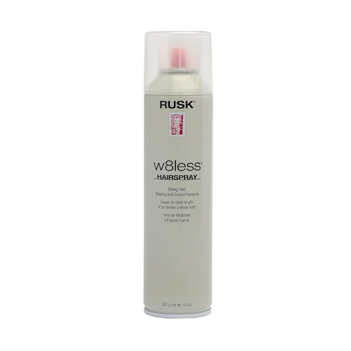 RUSK W8less Hairspray - Strong Hold & Natural Texture for Long-Lasting Control | 10 oz