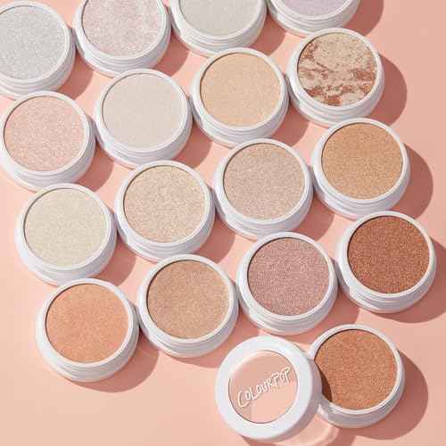 ColourPop Super Shock Highlighter Makeup - High-Pigment, Cr?me-Powder Face Makeup - Buildable & Blendable Formula with a Unique Bouncy Texture - Flexitarian (0.15 oz)