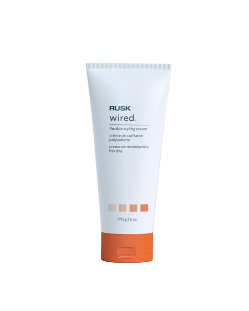 RUSK Wired Flexible Styling Cream - Frizz Control & Textured Definition Hair Cream (6 oz)