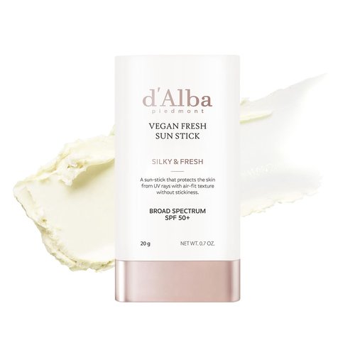 d'alba Piedmont Air Fit Fresh Sun Stick - Broad Spectrum SPF 50+ | Non-Sticky Vegan Sun Protection (0.7 Oz)