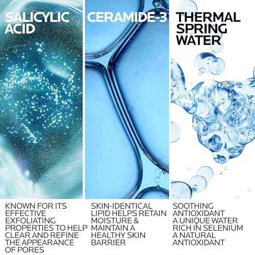 Effaclar Daily Acne Essentials Kit, Acne Treatment System, Salicylic Acid Acne Cleanser, Pore Refining Toner, & Matte Face Moisturizer for Oily Skin & Combination Skin, Oil-Free, 2 Month Supply