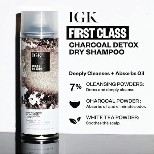 IGK Dry Shampoo Travel Size Variety Set - First Class, Jet Lag, Direct Flight | 3 Pack (2 oz Each)
