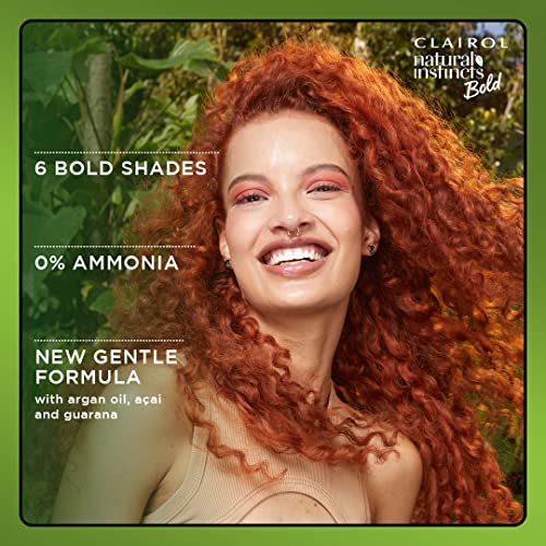 Clairol Natural Instincts Bold Permanent Hair Dye, R56 Achiote Auburn Hair Color, Pack of 1