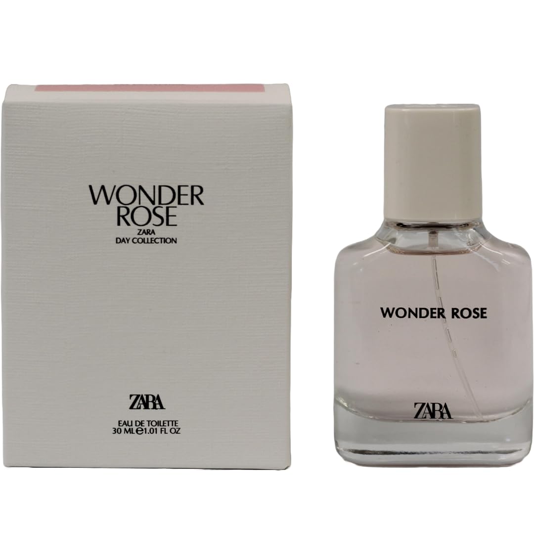 Zara Wonder Rose Eau de Toilette - Fruity Floral Perfume for Women | 30 ml with Peach, Jasmine & Coconut Vanilla