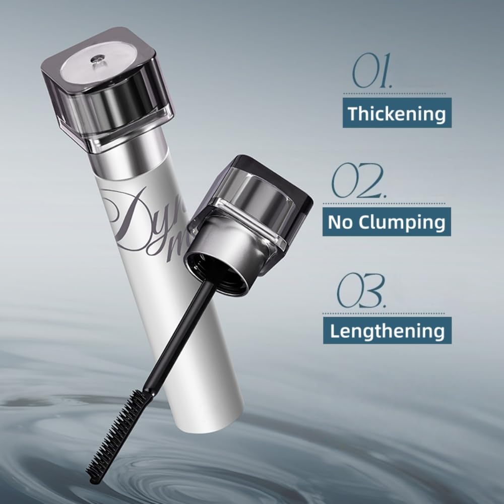 Skiennix Black Mascara - Comb Brush for Defined, Clump-Free Lashes | Waterproof, Volume & Lengthening