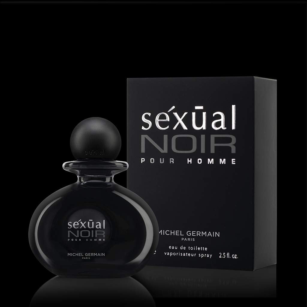 Sexual Noir Pour Homme Eau de Toilette Spray - Invigorating Bergamot & Grapefruit Notes | 3.4 oz