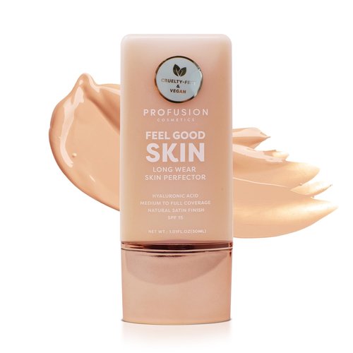Profusion Cosmetics Liquid Foundation - Lightweight, Breathable Formula for Flawless Radiance | Vegan & Cruelty-Free - Fair 3