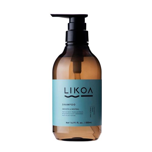 LIKOA Smooth Shampoo - Vegan & Halal Formula for Fine, Dry Hair | Lightweight Moisture, 500mL