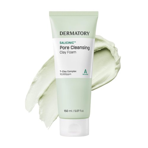 DERMATORY Salicylic™ Pore Cleansing Clay Foam - Deep Purifying Face Wash for Oily Skin | 5.07 fl. oz.