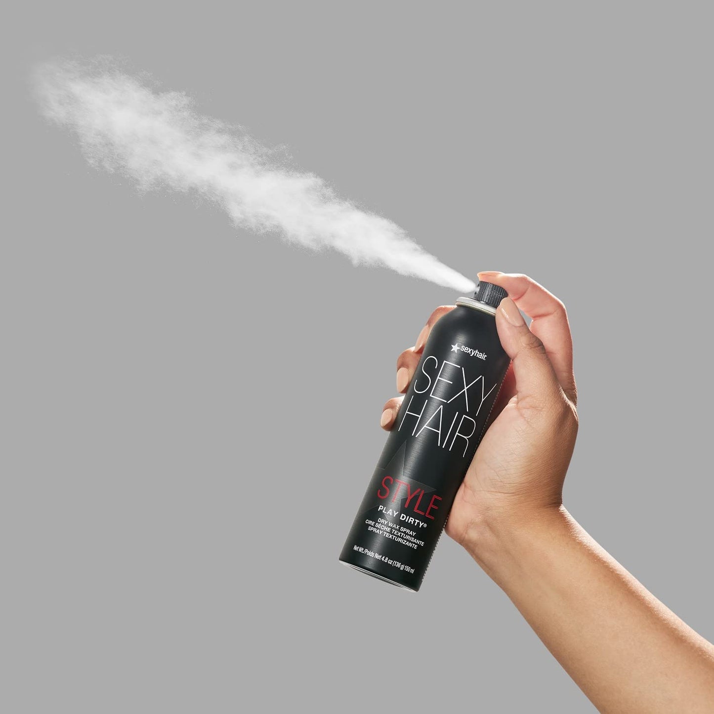 SexyHair Style Play Dirty Dry Wax Spray - Adds Body & Dimension for a Second-Day Look | All Hair Types