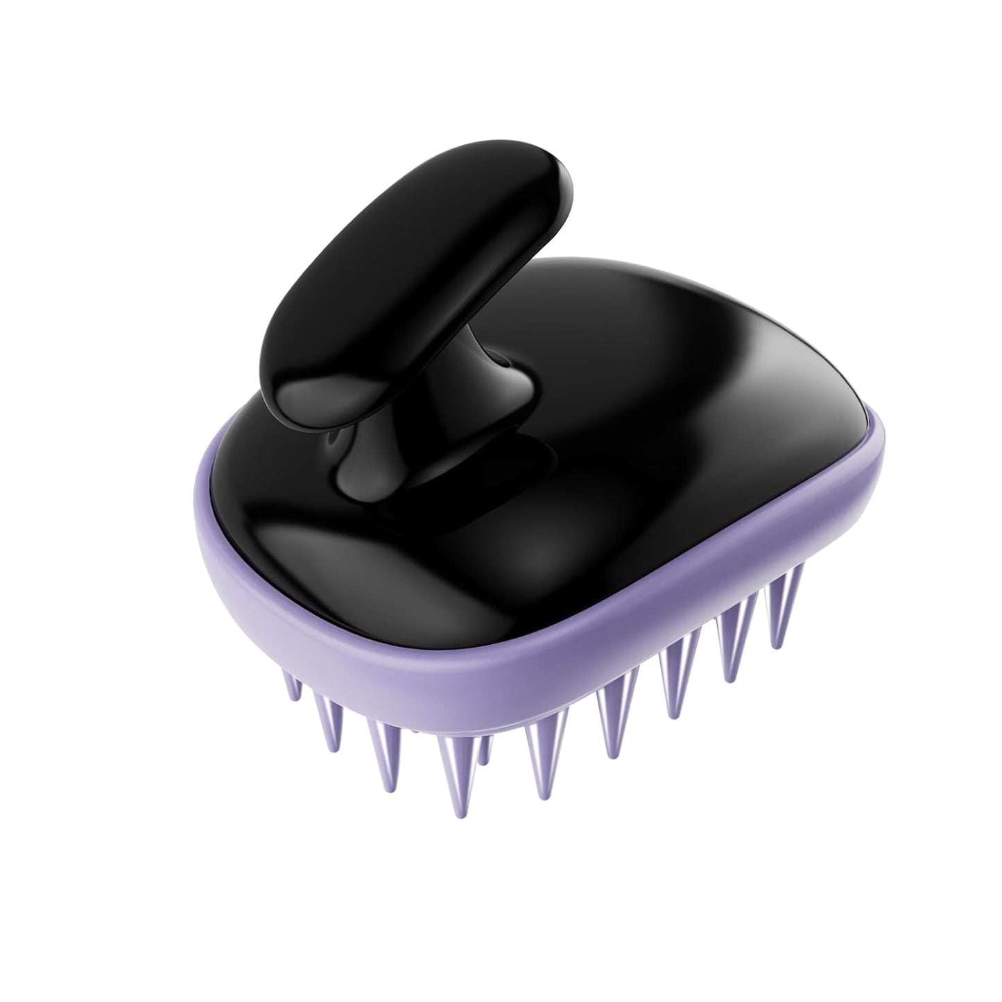 Skiennix 2-in-1 Scalp Massager Shampoo Brush - Exfoliating Dandruff Scrubber for Hair Growth | Black Purple