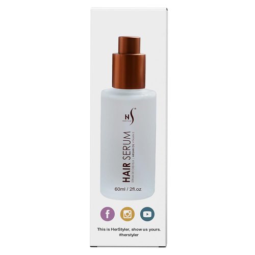 HerStyler Argan Oil Hair Repair Serum - Smooth Frizz & Restore Shine - 2 Fl Oz - Single Bottle