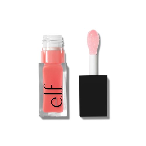 e.l.f. Glow Reviver Lip Oil - Nourishing Tinted Lip Oil for High-Shine Finish | Vegan & Cruelty-Free, Pink Quartz