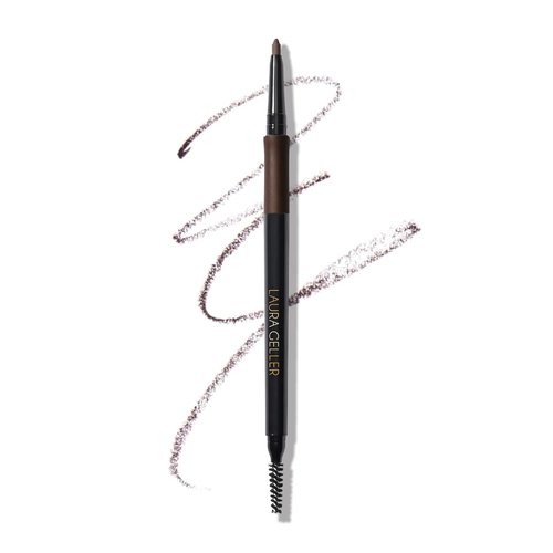 Laura Geller New York INKcredible Waterproof Brow Pencil - Long-Lasting Eyebrow Filler with Spoolie Brush (04 Dark Brown)