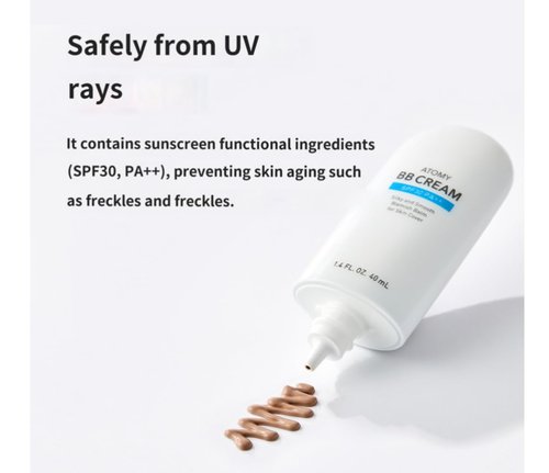 A.t.o.m.y BB Cream SPF 30 PA++ - Hydrating & Anti-Aging Radiant Coverage | Lightweight Korean Beauty Balm (1.35 fl oz)