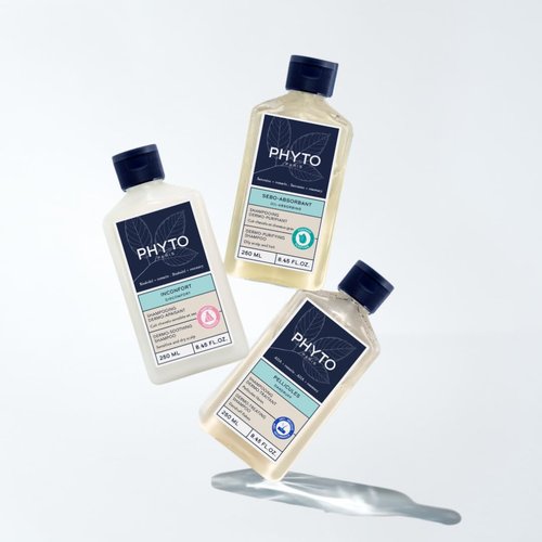 PHYTO Scalp Solutions Dandruff Shampoo - Soothing Anti-Flake Treatment, Sulfate-Free & Color-Safe - 8.45 fl oz