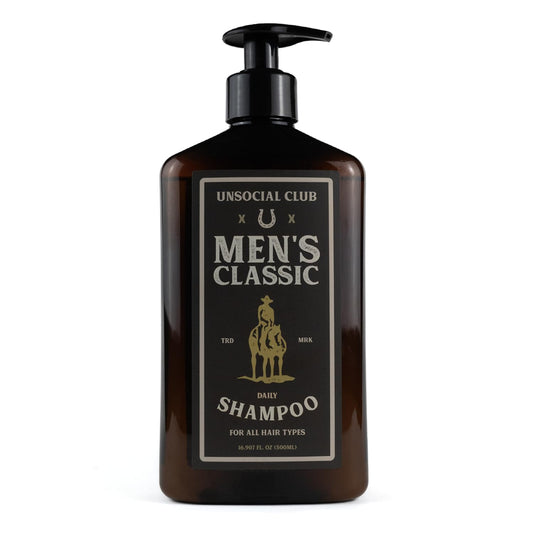 Unsocial Club Men's Shampoo - Hydrating & Cleansing Formula for All Hair Types | 16.9 oz