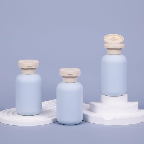 ASEVAT 3.4 oz Plastic Squeeze Bottle for Lotion, Plastic Empty Shampoo Conditioner Container, Plastic Travel Size Toiletries Bottles for Shampoo, Lotion, Cream and Liquids (3 Pcs)