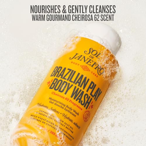 Sol de Janeiro Brazilian Play Moisturizing Shower Cream Gel Body Wash - 1L Jumbo Size with Pump