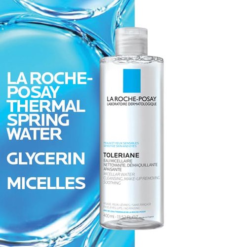 La Roche-Posay Micellar Cleansing Water - Gentle Makeup Remover for Sensitive Skin, Hydrating Toner