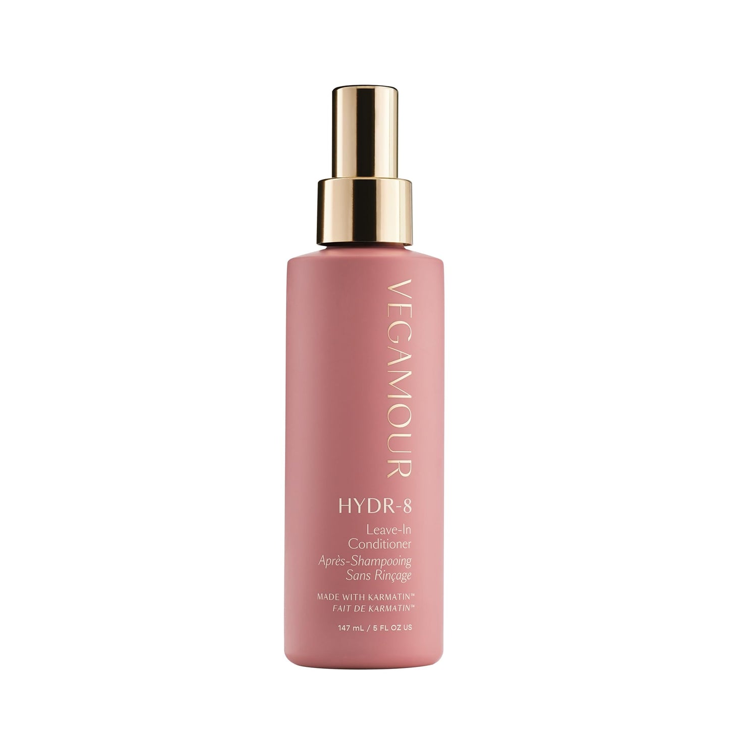 VEGAMOUR HYDR-8 Leave-In Conditioner, for Deep Hydration & Heat Protection, with Vegan Keratin, for Soft, Silky, Frizz Free Hair, 5 fl oz
