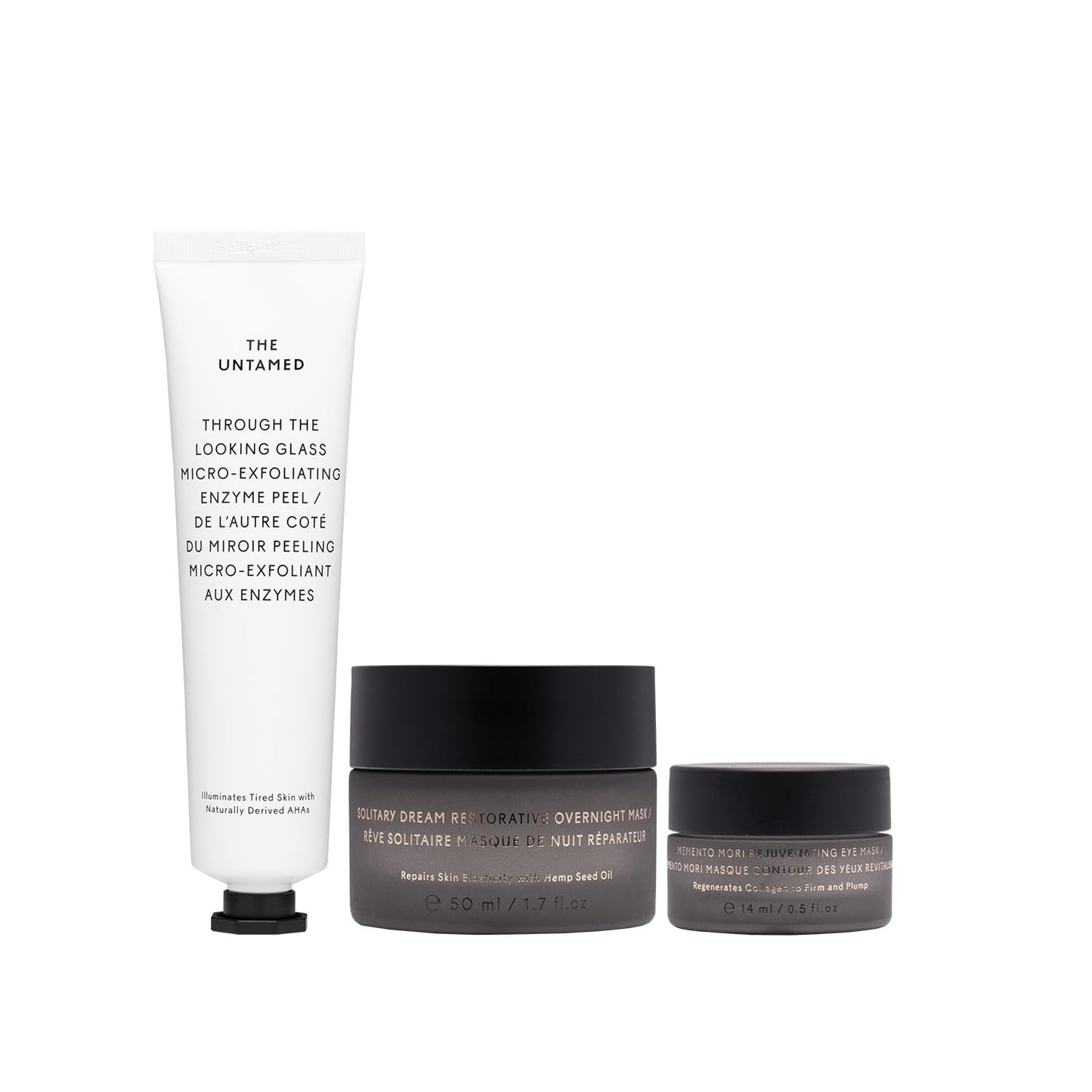 Untamed Weekly Kit - Complete Facial Skin Care Set for Hydration & Even Skin Tone | Exfoliator & Masks