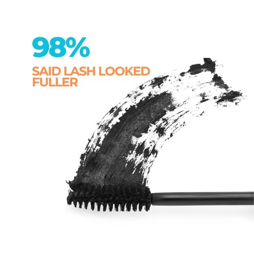 Emani Double Lash Mascara - Volumizing Formula for Sensitive Eyes, Hypoallergenic & Vegan - Granite Black, 0.23 Fl Oz
