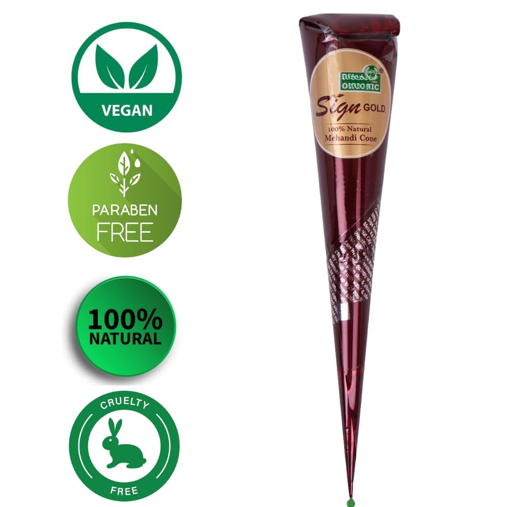 Natural Henna Paste Cones for Hair – 100% Pure & Ready to Use | No Ammonia or Chemicals | Pack of 3 – Dark-Brown, 30g Each Cone