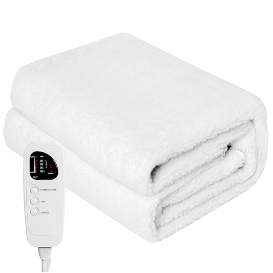 WELLHUT Massage Table Warmer - Deluxe Fleece Heating Pad with 5 Heat Levels & 8 Timer Settings | UL Certified, 12 Ft Cord