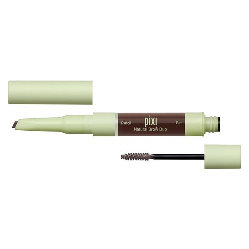 Pixi Natural Brow Duo - Deep Brunette Waterproof Brow Pencil & Tinted Gel for All-Day Hold | 0.2 oz