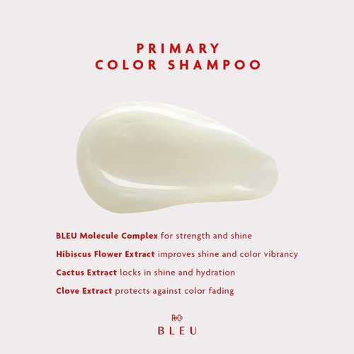 R+Co BLEU Primary Color Shampoo | Nourishing + Color Protection + Luxurious Shine | Vegan, Sustainable + Cruelty-Free | 8.5 Oz